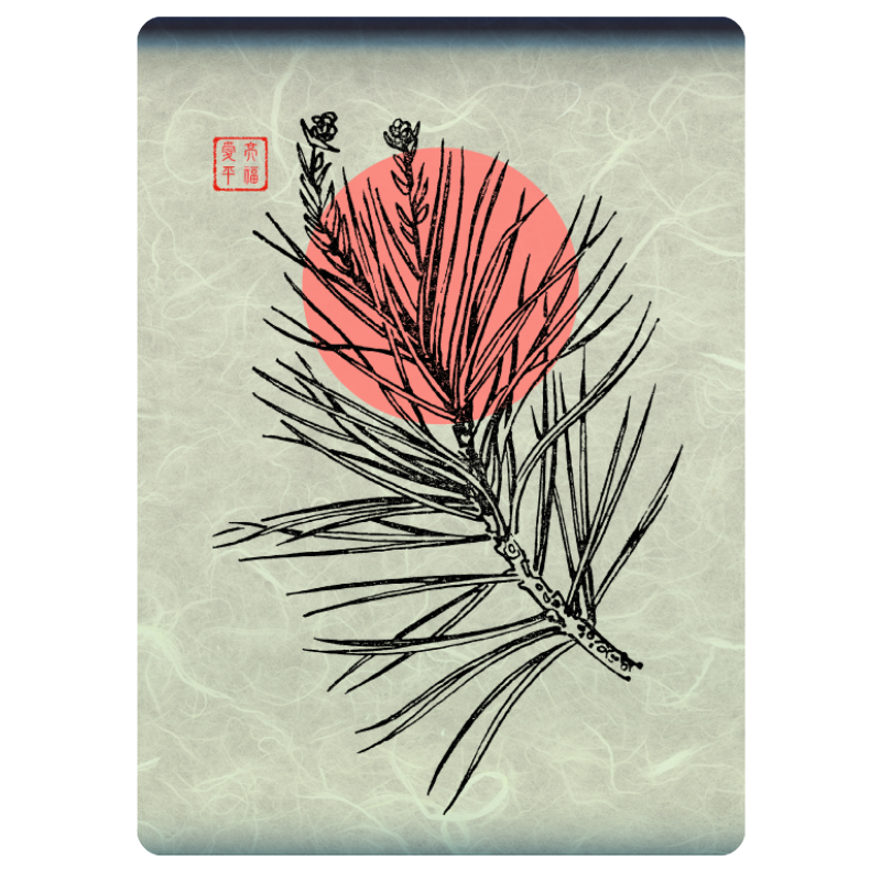 Zen flower card  #5