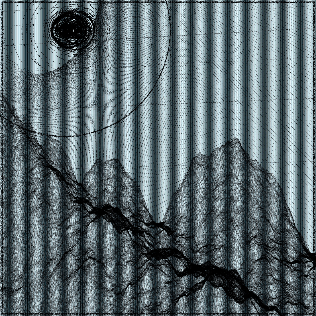 Surreal classic generative landscape #27