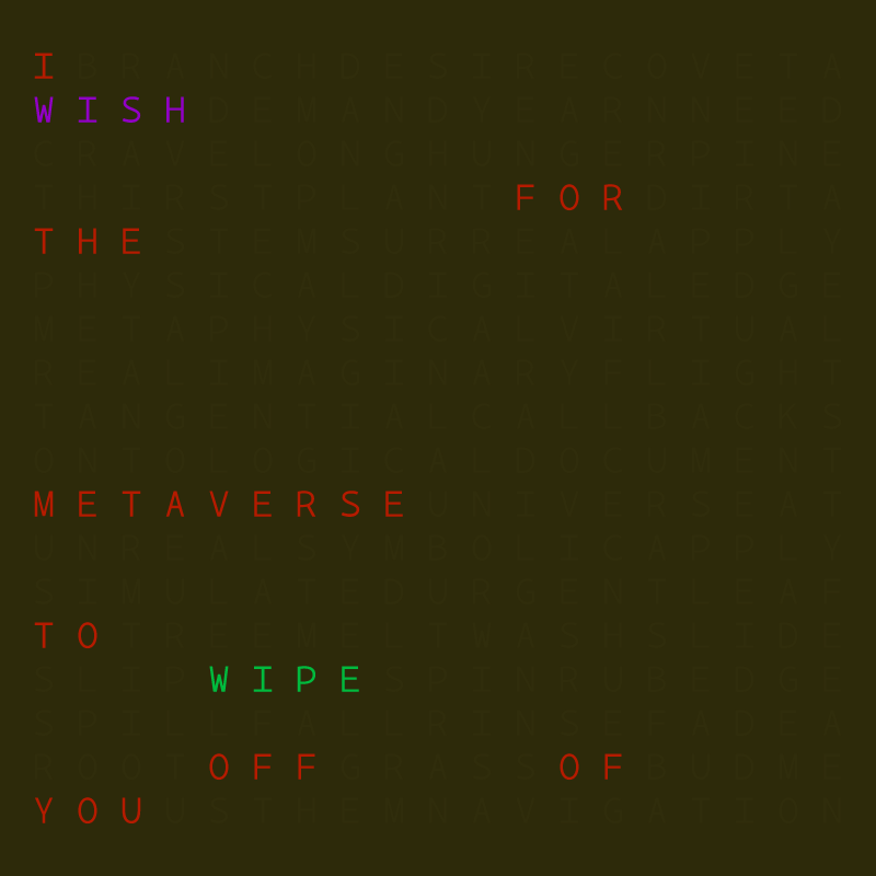 I wish for the metaverse ... #48