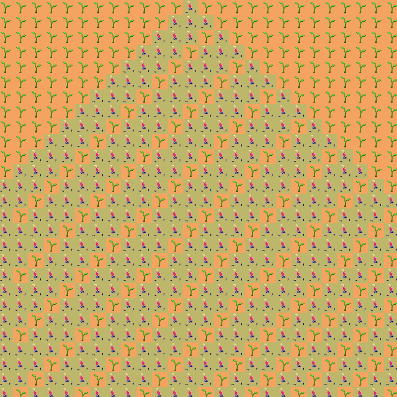 Elementary Cellular Emoji Automata #173