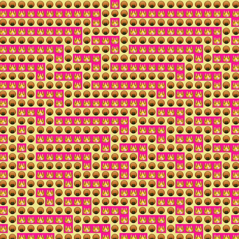 Elementary Cellular Emoji Automata #998