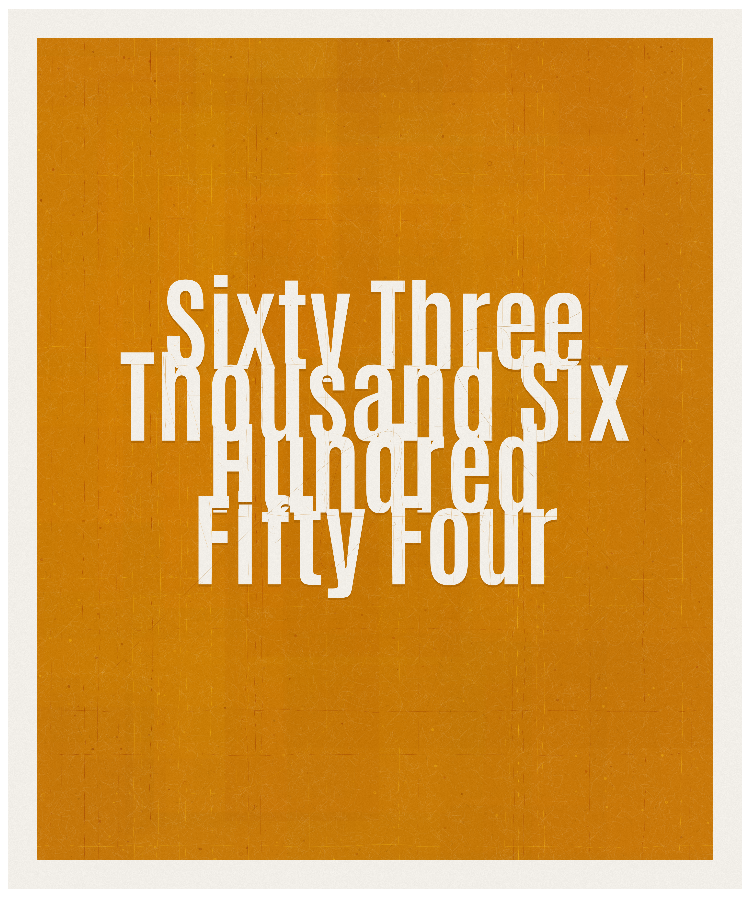 Count #63654
