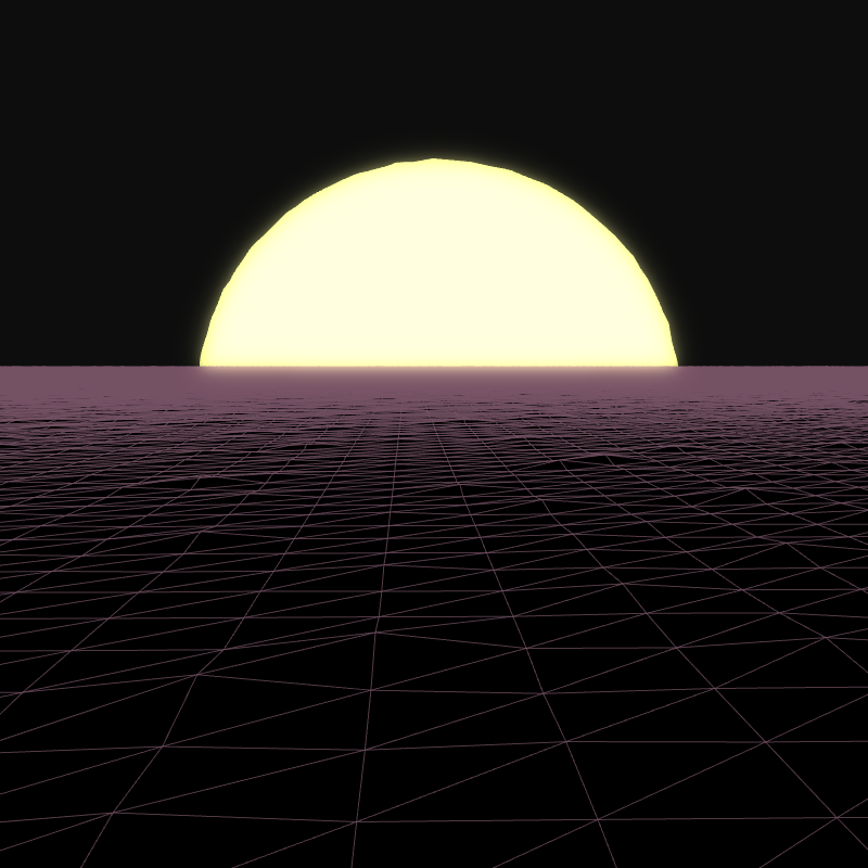 Generative Retrowave Field #145