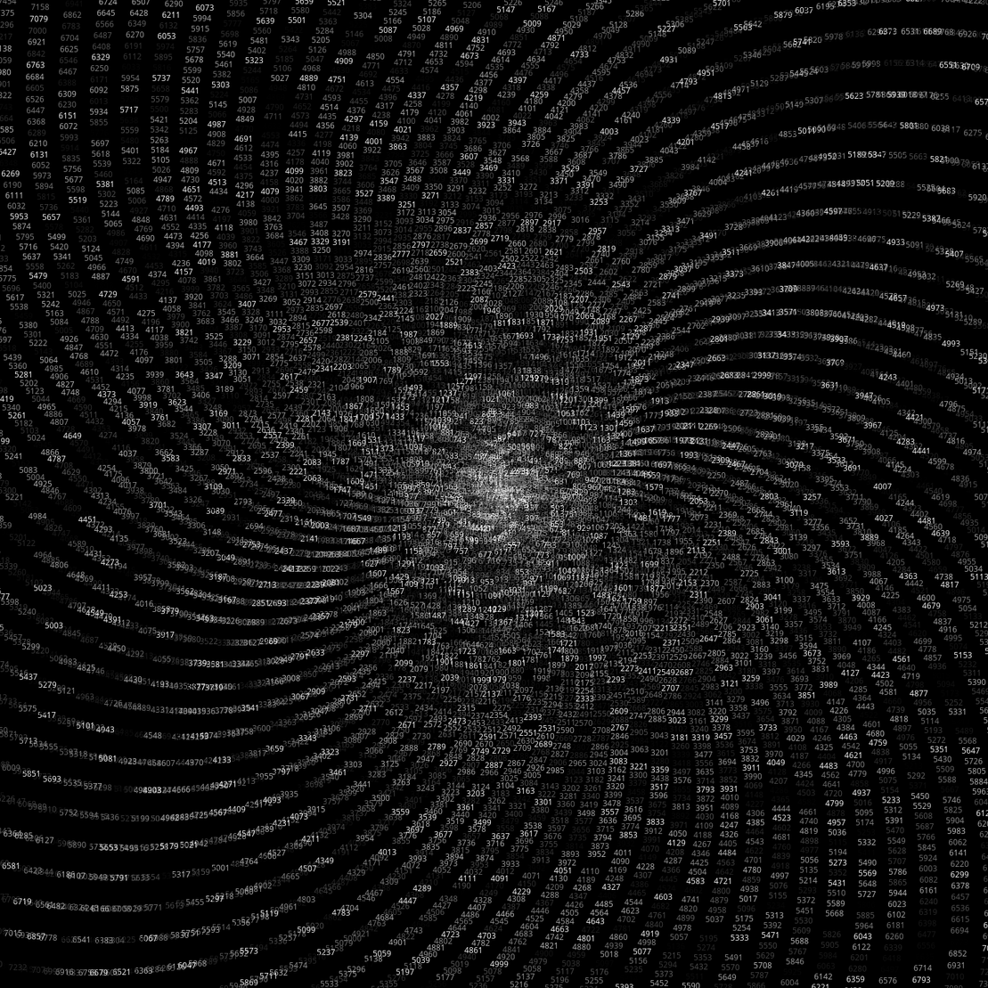 Polar Plot of Numbers #312