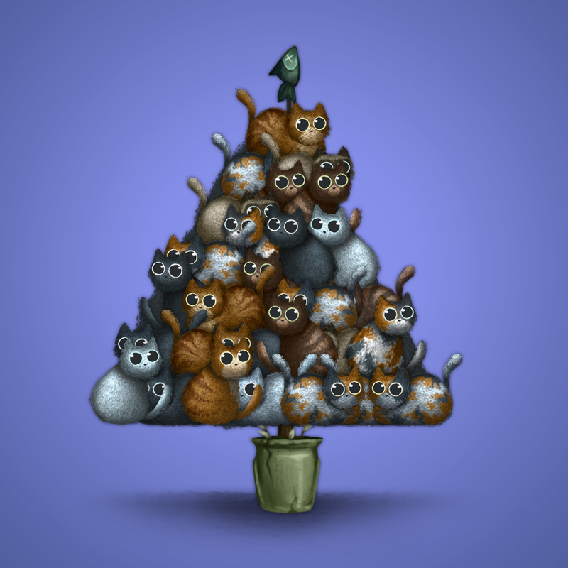 Fluffy Christmas Tree #6