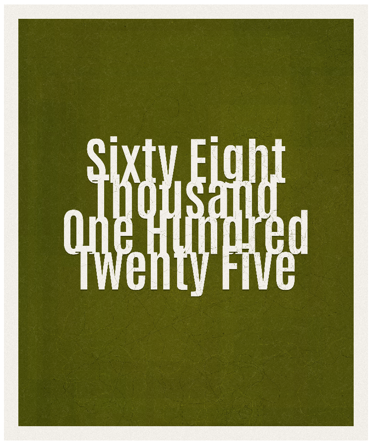 Count #68125