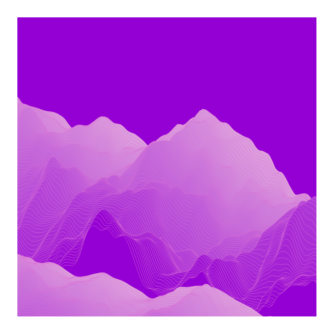 Random mountain generative 2.0