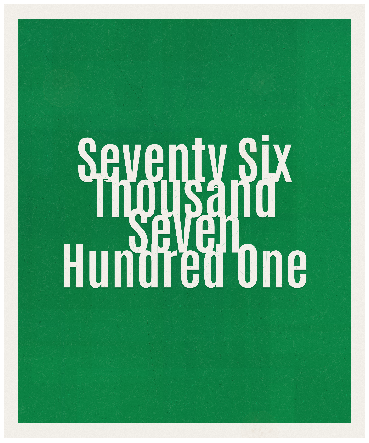 Count #76701