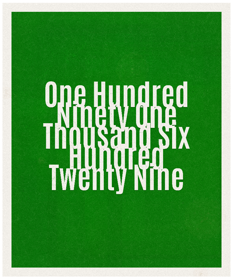 Count #191629
