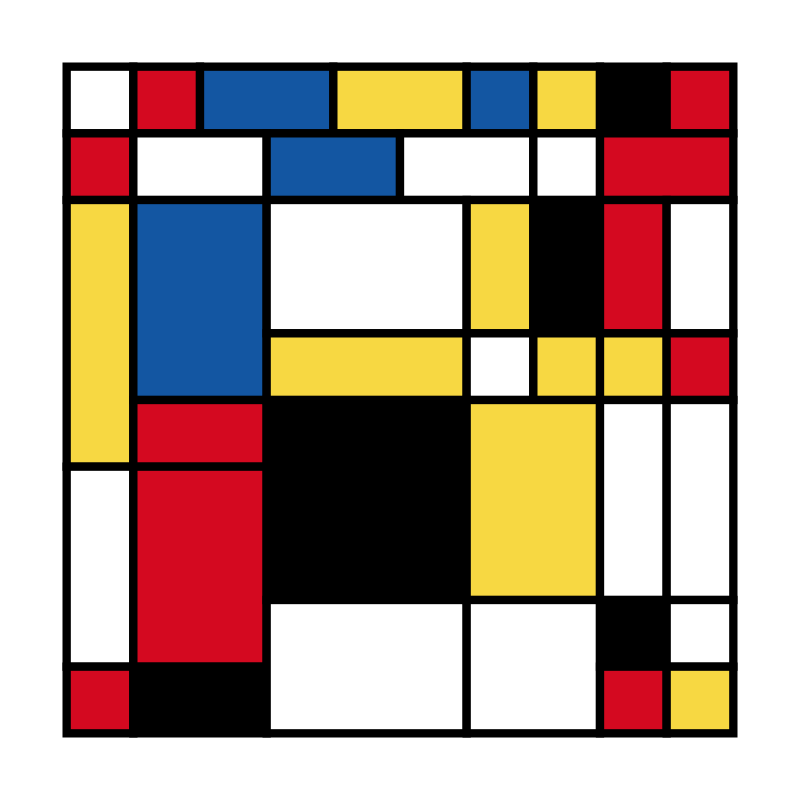 Mondrian squares #18