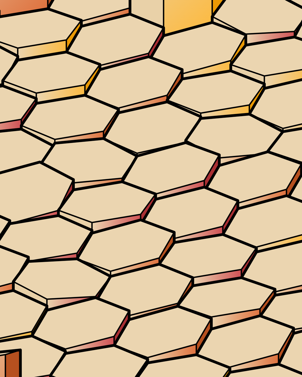 Hexagones Landscape #296