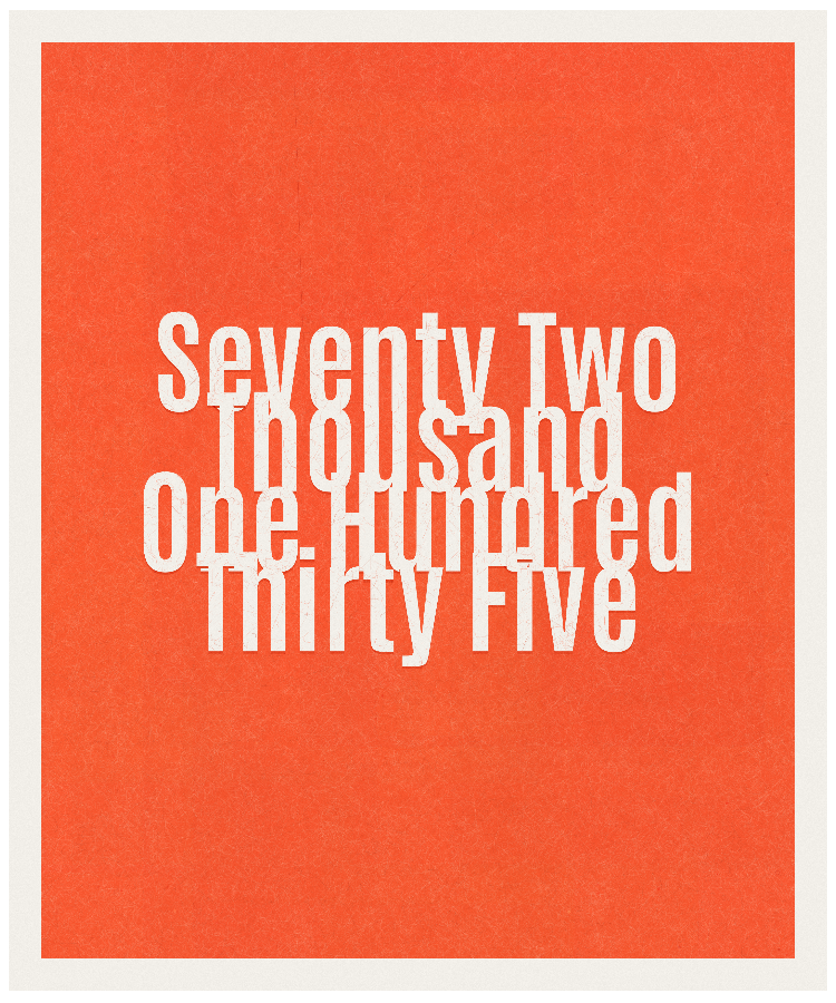 Count #72135