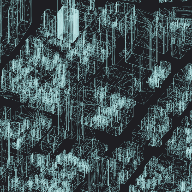 Wireframe City: Tokyo Shibuya #58