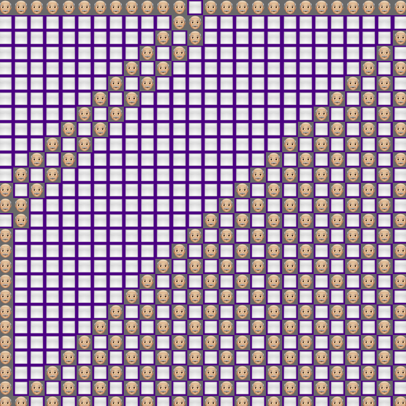 Elementary Cellular Emoji Automata #662