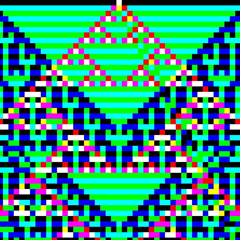 RGB Elementary Cellular Automaton #767