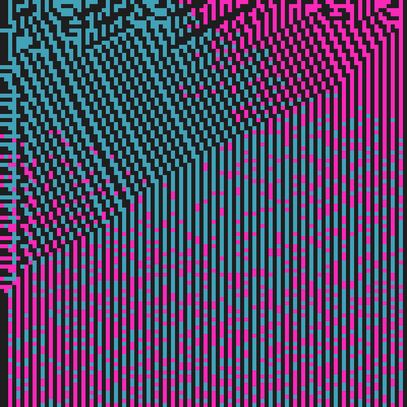 Colored Elementary Cellular Automaton #99