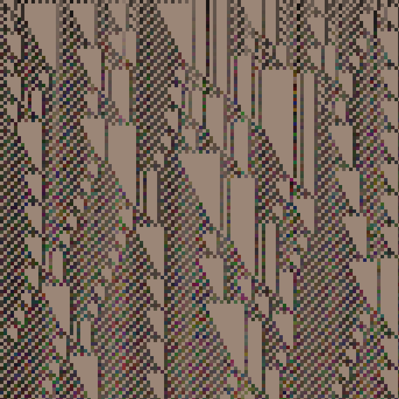 Colored Elementary Cellular Automaton #419