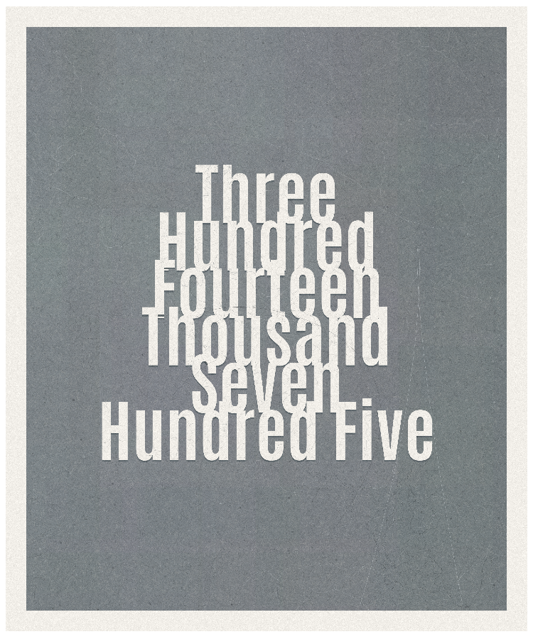 Count #314705