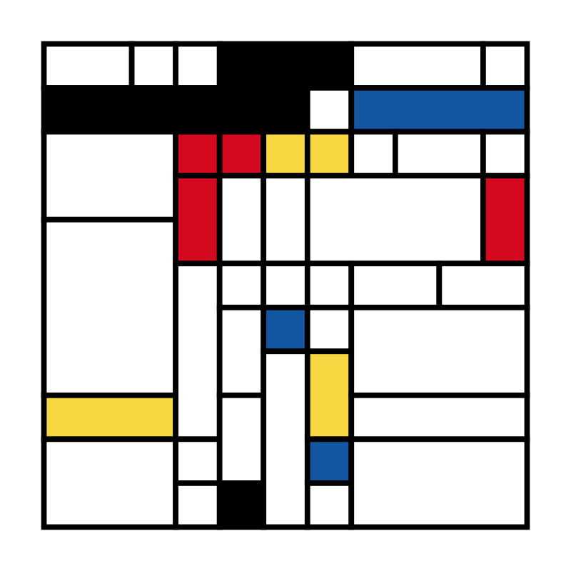 Mondrian squares #1