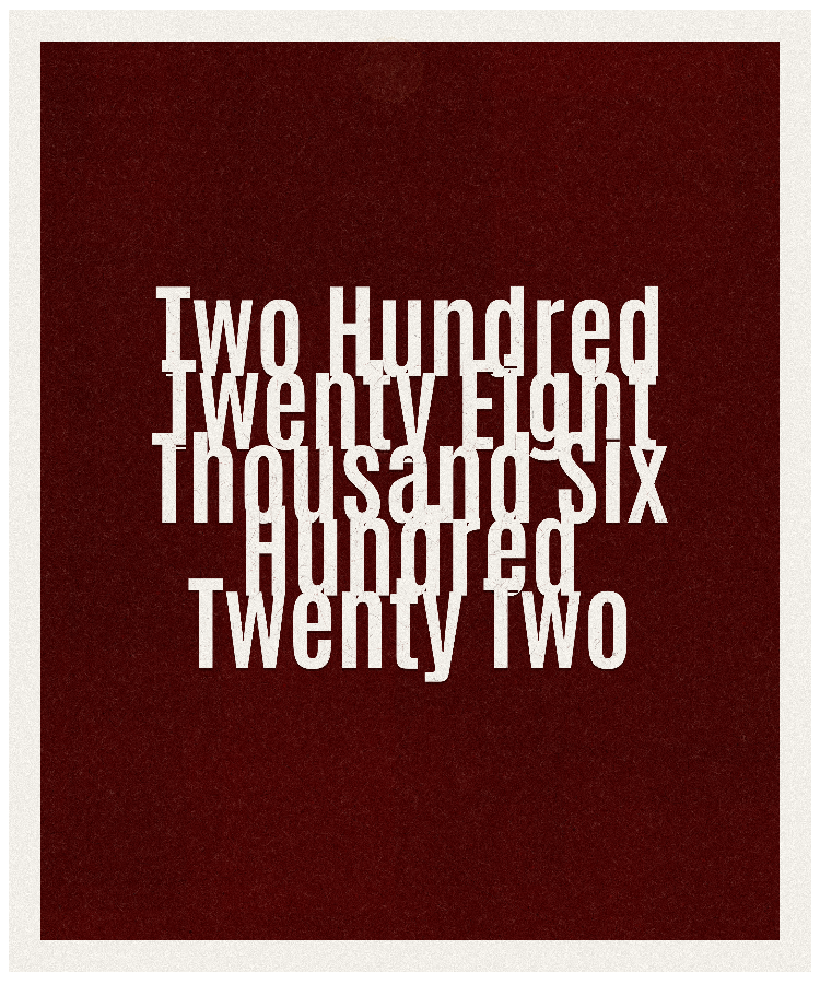 Count #228622