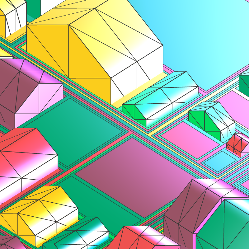 Geometric city #61