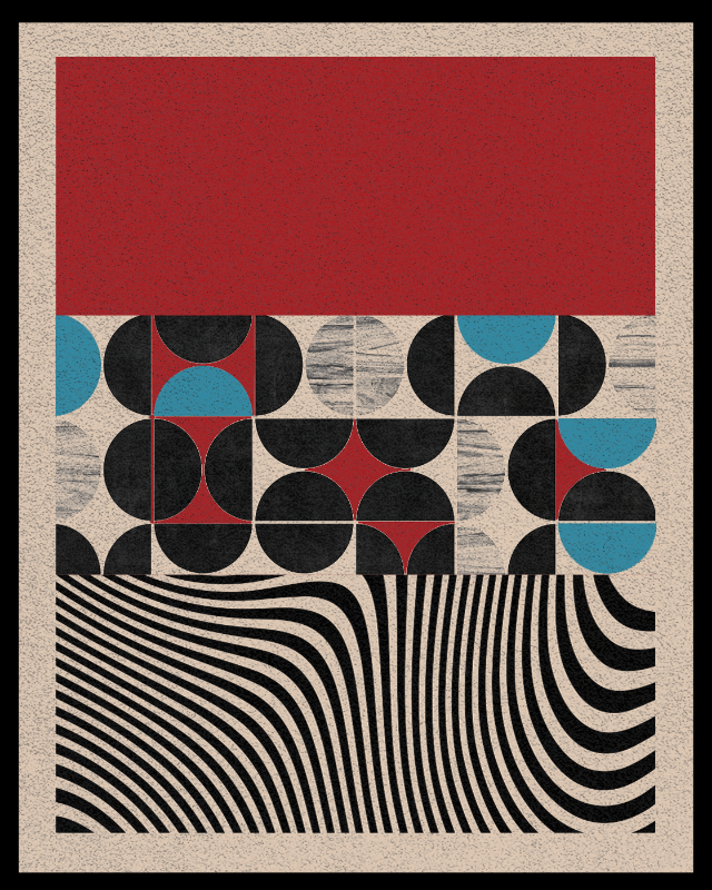 Bauhaus art #red