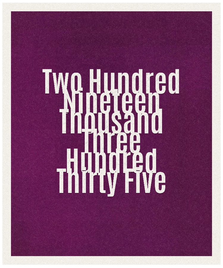 Count #219335