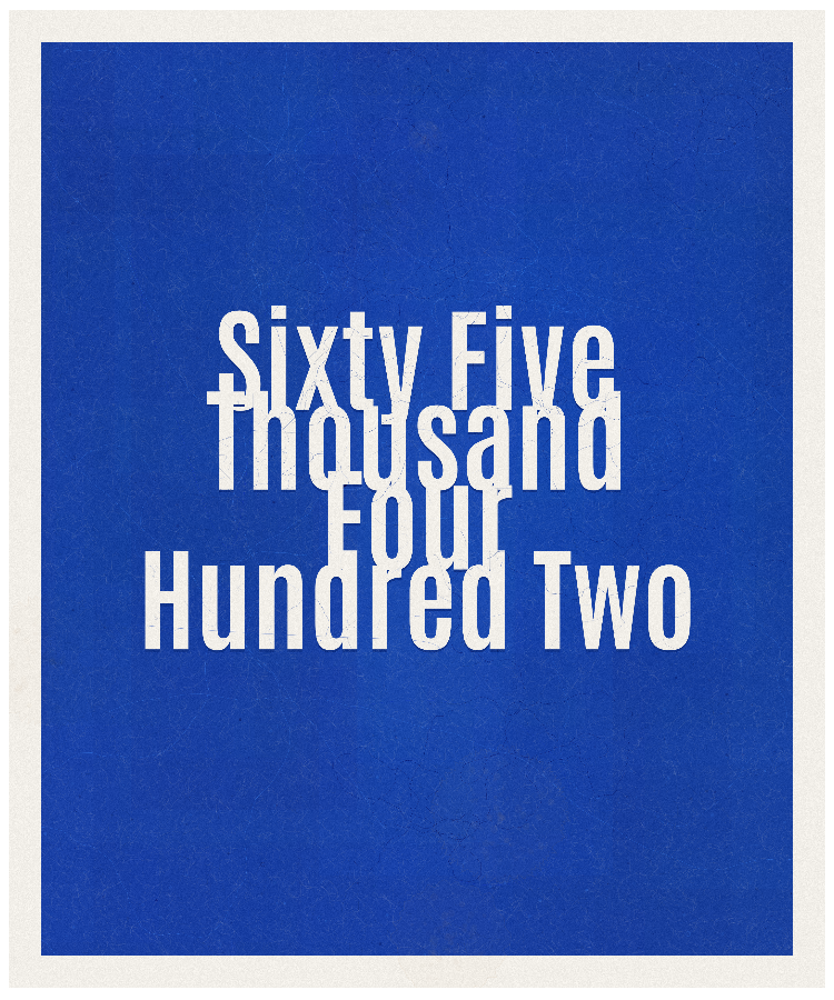 Count #65402