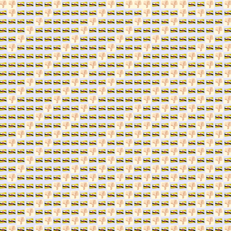 Elementary Cellular Emoji Automata #347