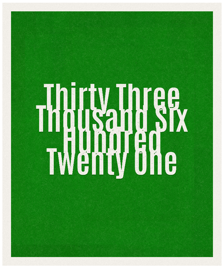 Count #33621