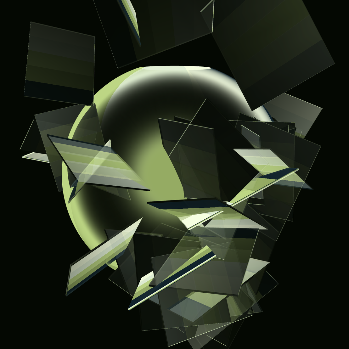 Composition with Sphere  #31