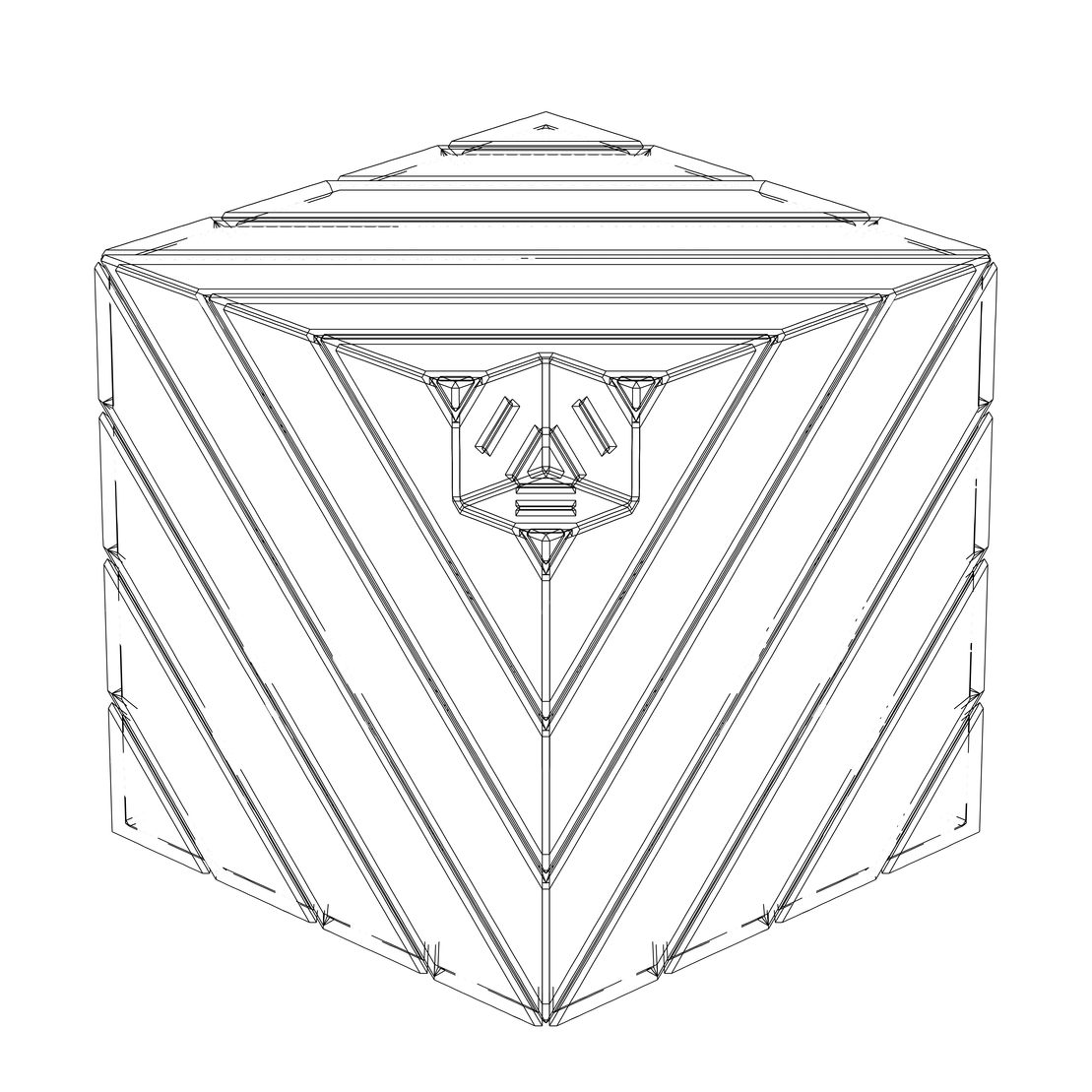 LL21 Alien Art Cube #96