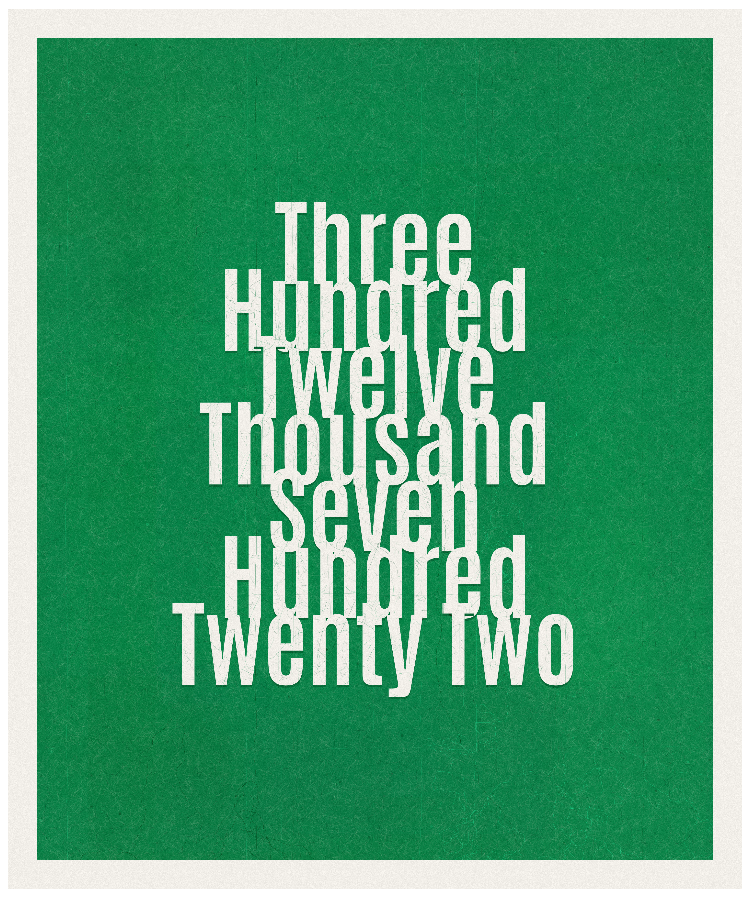 Count #312722
