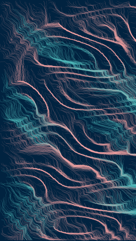 Algoscapes | Rock-face #360