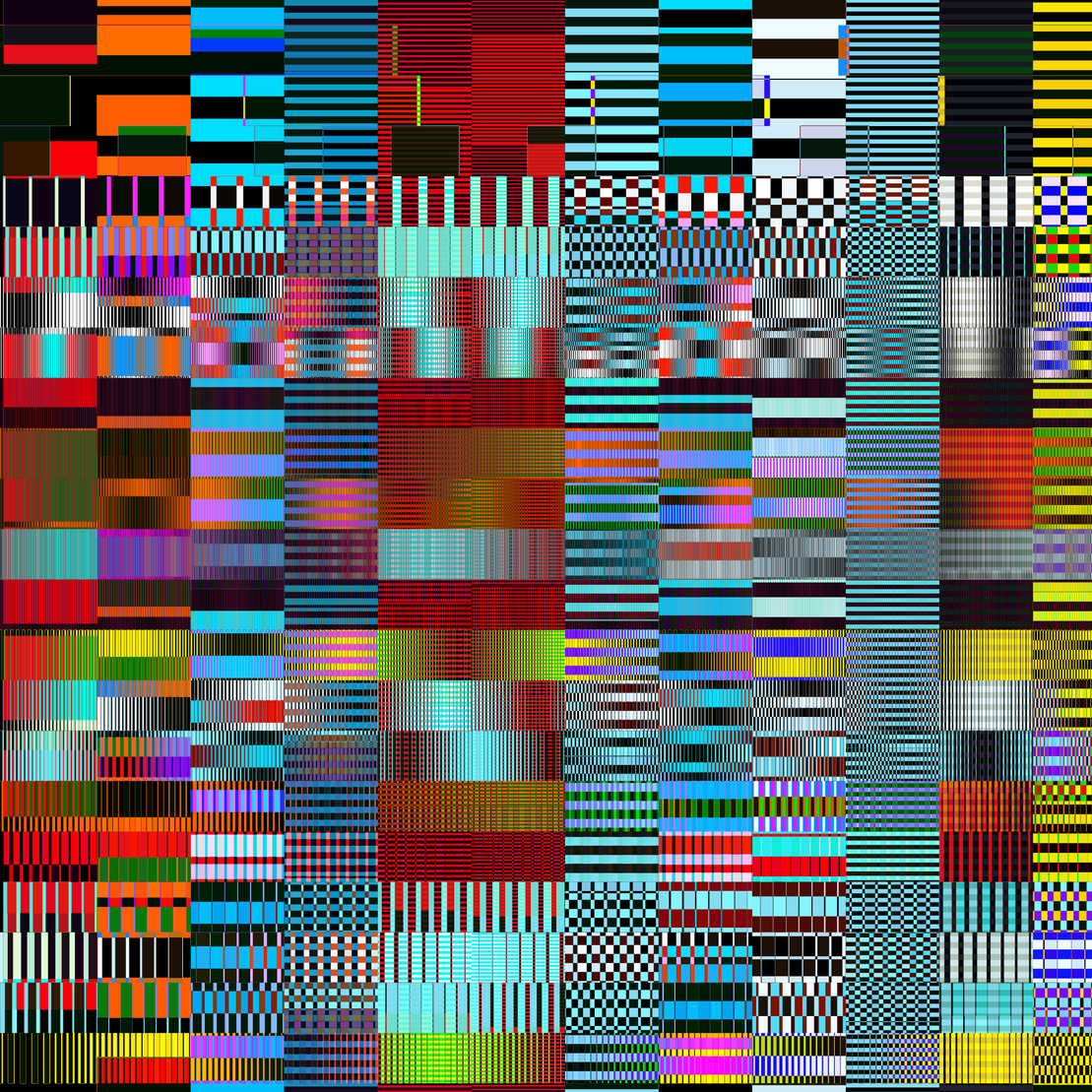 Glitchometry Stripes #119