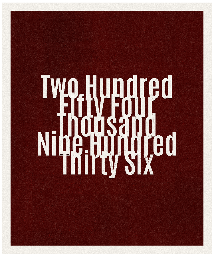 Count #254936
