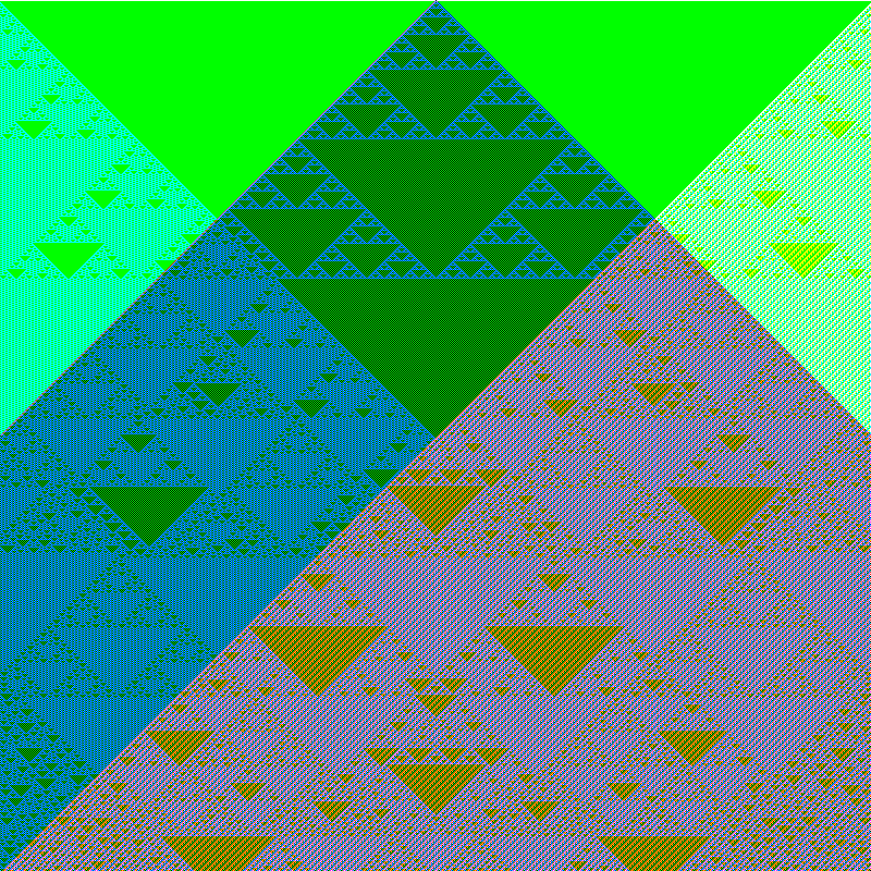 RGB Elementary Cellular Automaton #635