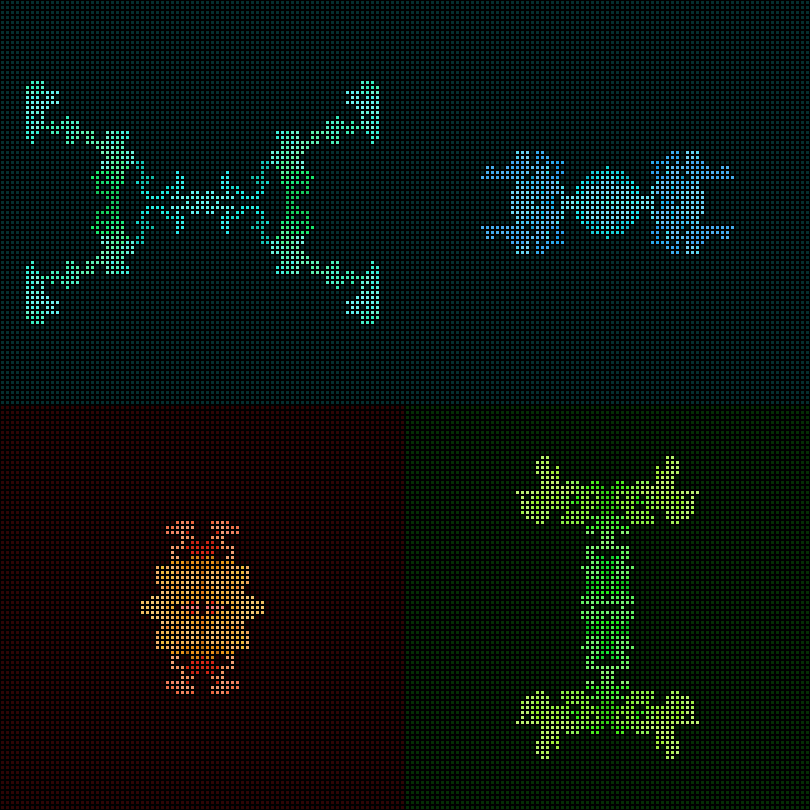 Dither Creatures 2x2 #88