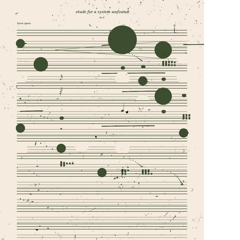 etude for a system unfound #118