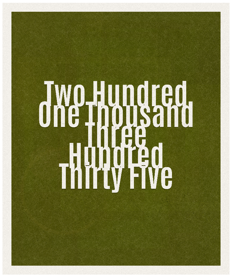 Count #201335