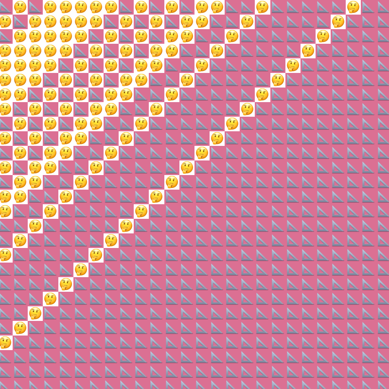 Elementary Cellular Emoji Automata #583