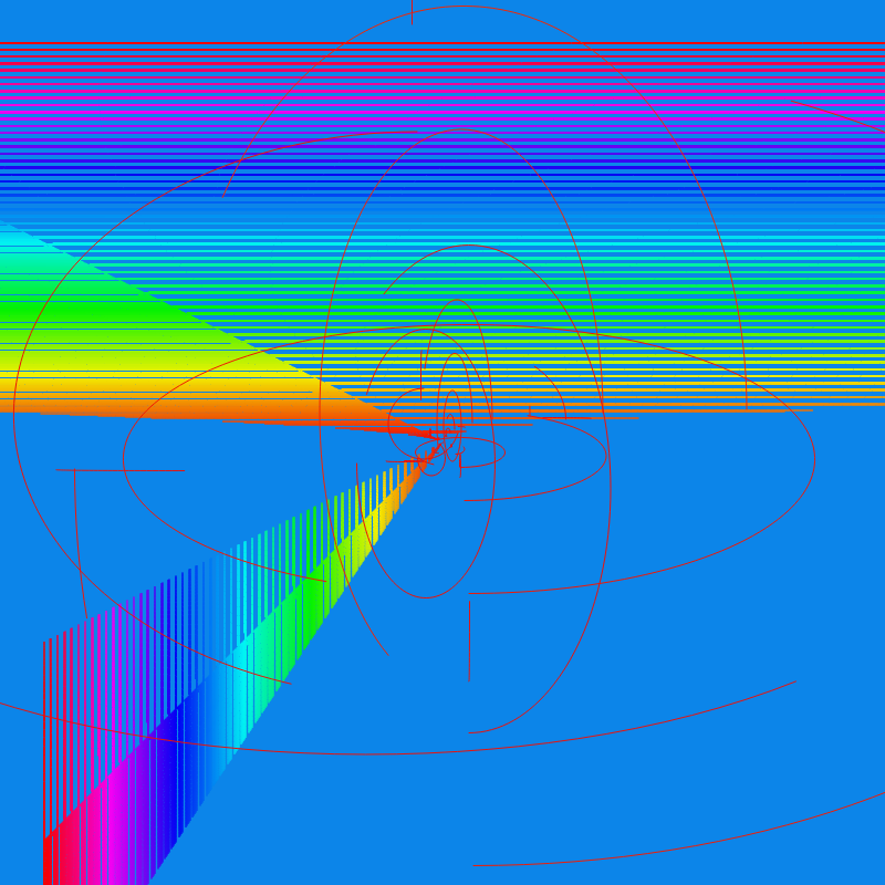 Fibonacci Rainbow Spirals v2 var7