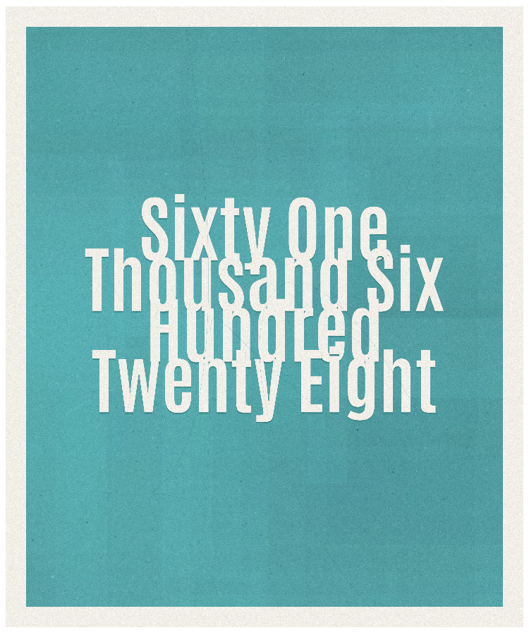 Count #61628