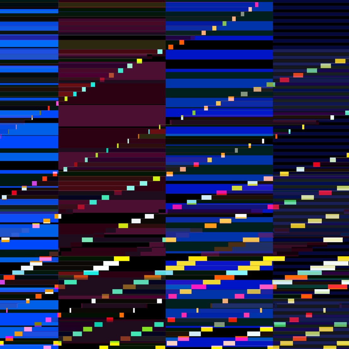 Glitchometry Stripes #102