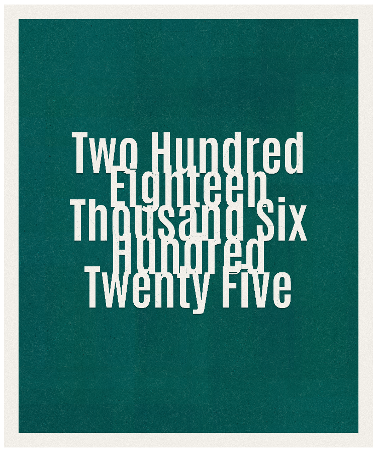 Count #218625