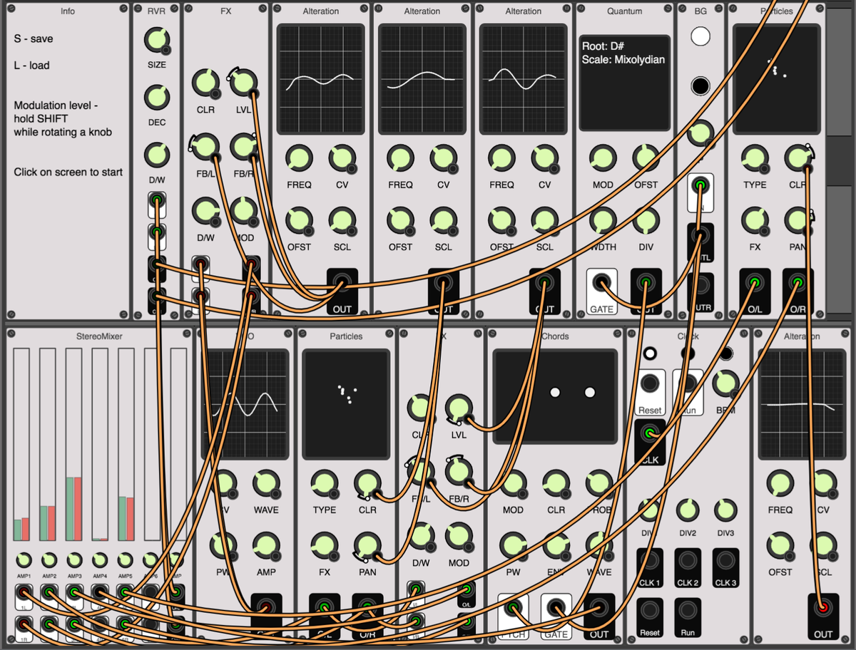 MetaRack modular synthesizer