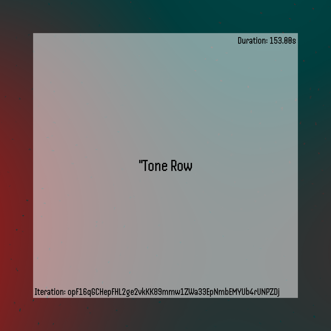 Tone Row #78