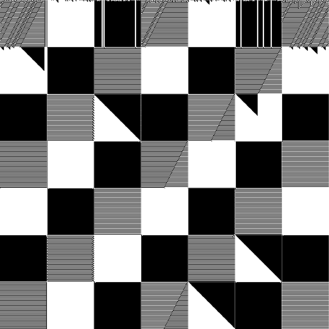 RULES (for Elementary Cellular Automata) #55