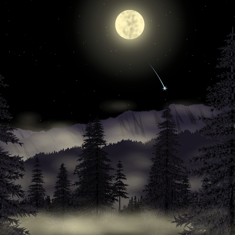 Moonlit Mountains #9