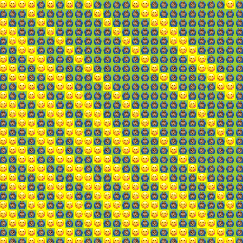 Elementary Cellular Emoji Automata #430